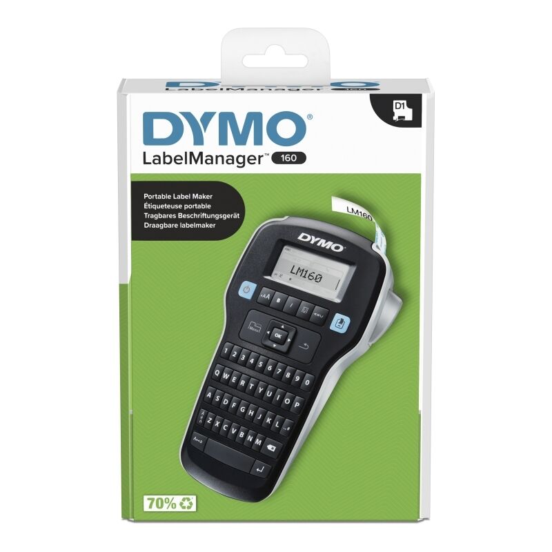 Dymo LabelManager 160P printer, compatible cartridges at FetchInk