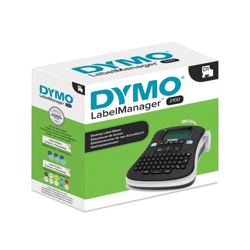Dymo LabelManager 210D printer, compatible cartridges at FetchInk