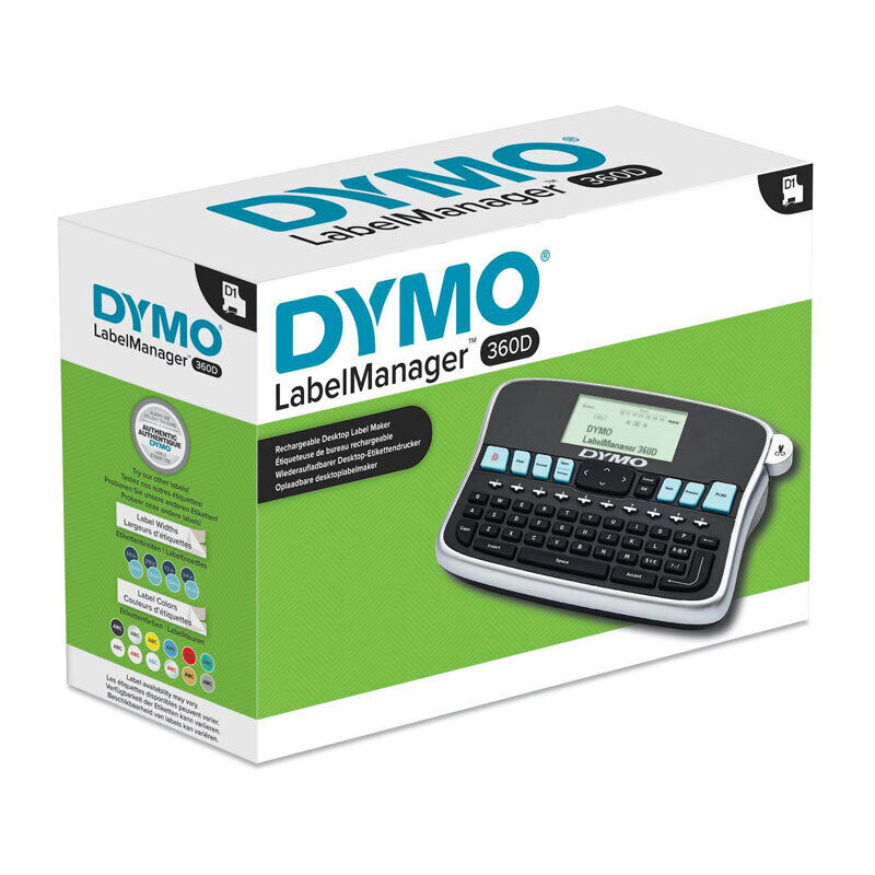 Dymo LabelManager 360D printer, compatible cartridges at FetchInk